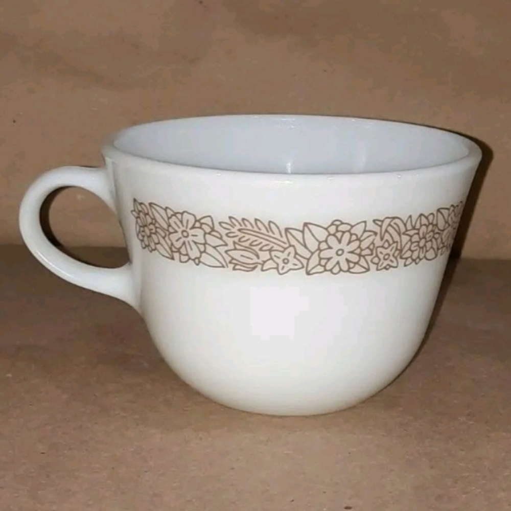 Vintage Pyrex Glass Woodland Mug Cup